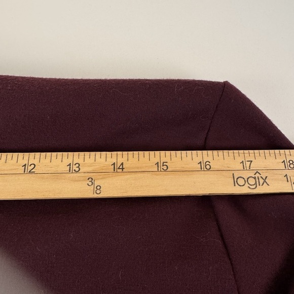 Torrid Open Draped Sweater Women's  Size 3X Burgundy Pockets Long Sleeve Cozy - Picture 9 of 11